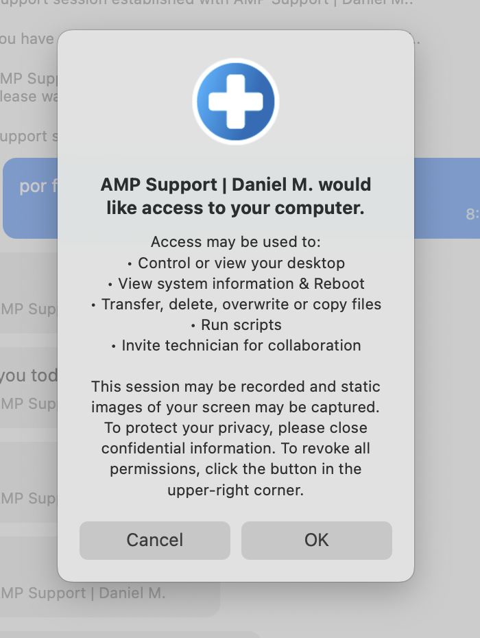 Remote Desktop Support Software Default Message.png